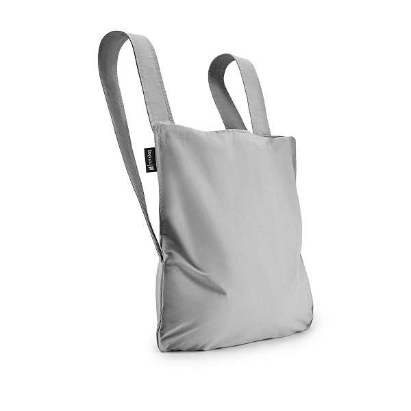 Notabag Original Reusable Shopping Tote Backpack Grey