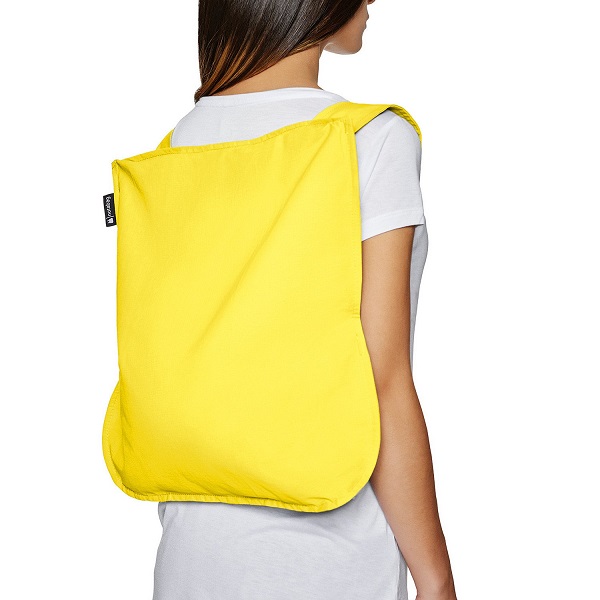 Notabag Original Reusable Shopping Tote Backpack Yellow – Readi Set Go