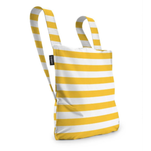 Notabag Original Reusable Shopping Tote Backpack Golden Stripes