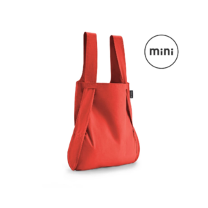 Notabag Mini Reusable Shopping Tote Backpack Red