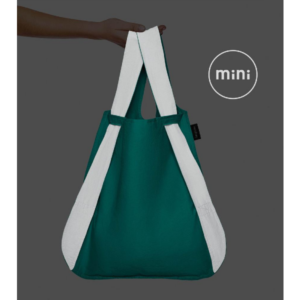 Notabag Mini Reflective Reusable Shopping Tote Backpack Mint